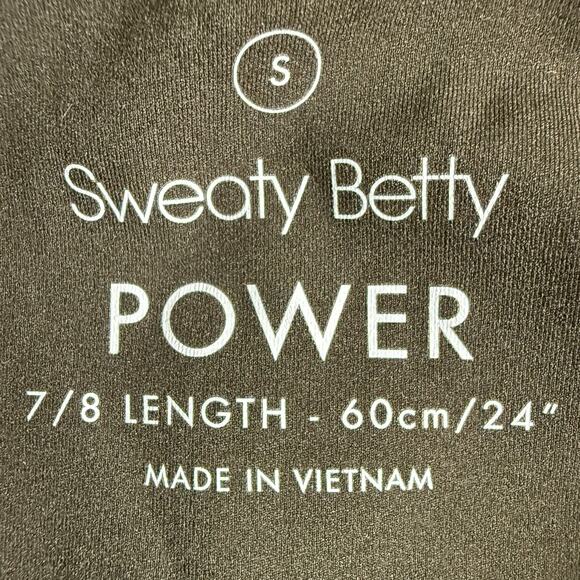 Sweaty Betty Power 7/8 Leggings Women’s S Green Leaf Print Workout Yoga Pants - Picture 5 of 6